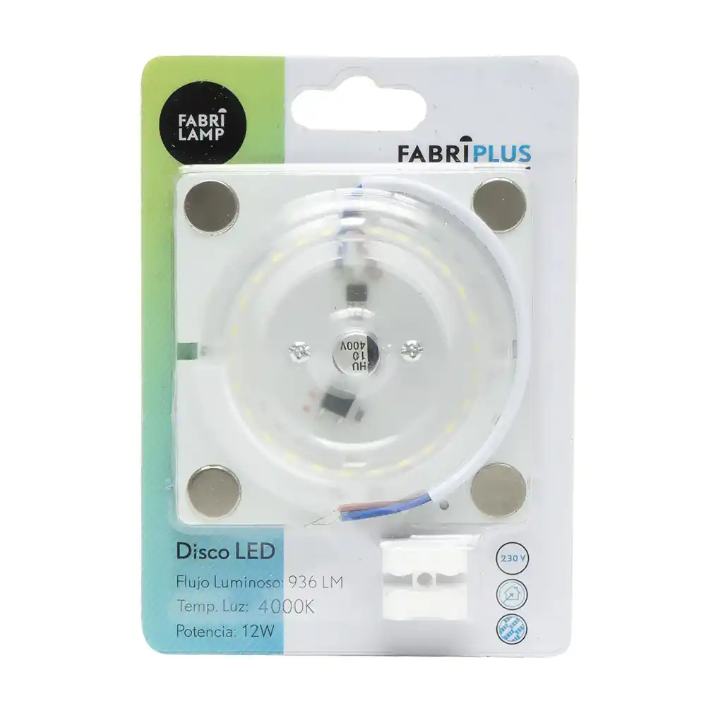 Disco led cuadrado 12W