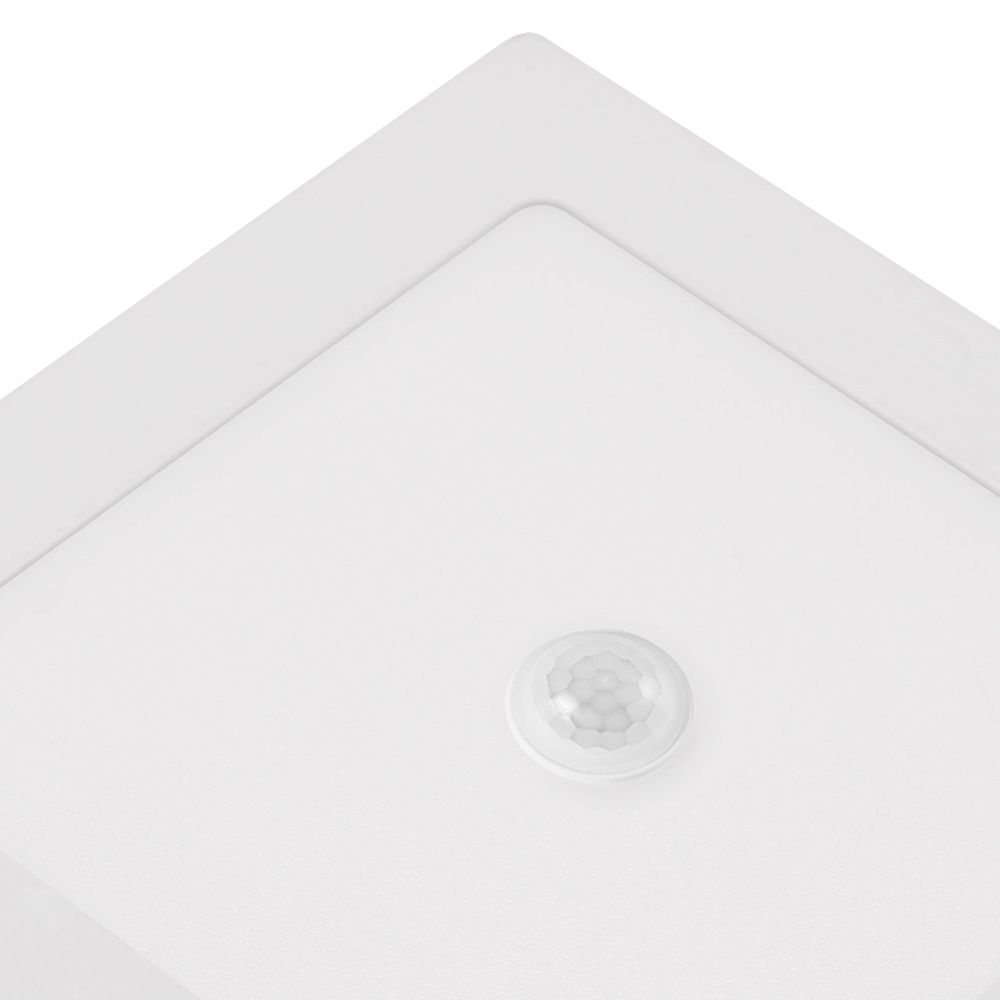 Plafón led cuadrado blanco con sensor de movimiento y crepuscular, ONIX, detalle sensor