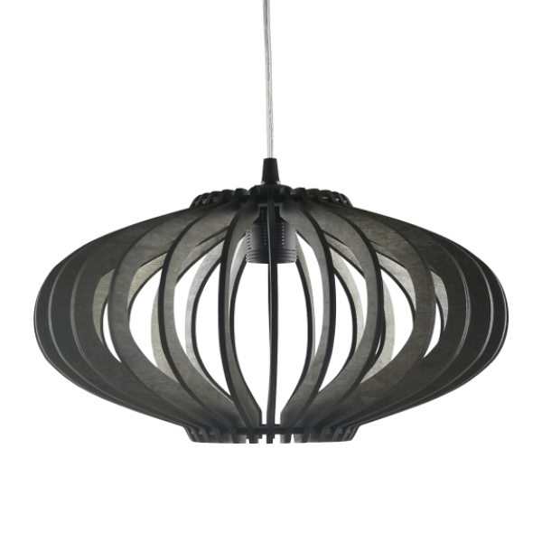 Alternative view of SAPELLI 45, Lámpara de techo realizada en madera