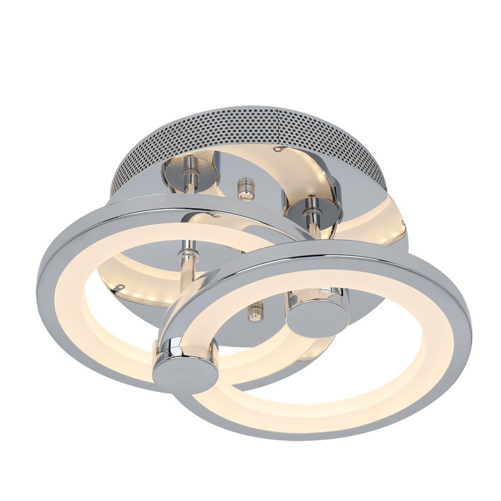 SYDNEY, Plafón led 32W, color cromo