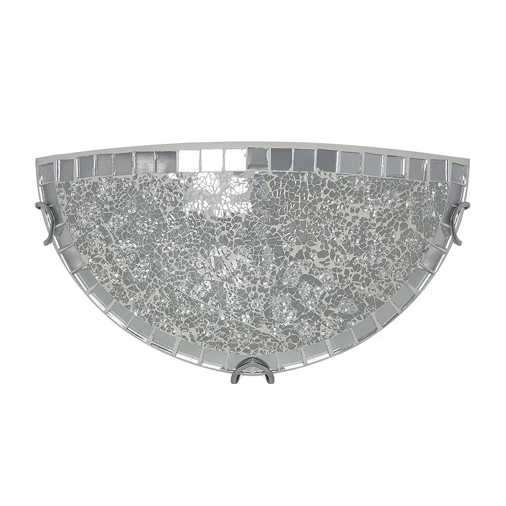 TENOR, Aplique pared, efecto mosaico, color cromo