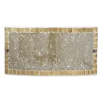 TENOR, Aplique pared, efecto mosaico, rectangular, color ámbar