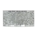 TENOR, Aplique pared, efecto mosaico, rectangular, color cromo