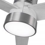 Ventilador de techo, TEO, níquel-gris, tulipa