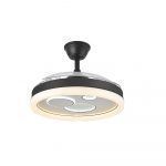 Ventilador de techo aspas abatibles Turia color negro