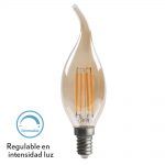 Bombilla LED Filamento Vela Bohemia, REGULABLE, ámbar, 4W (2700K)