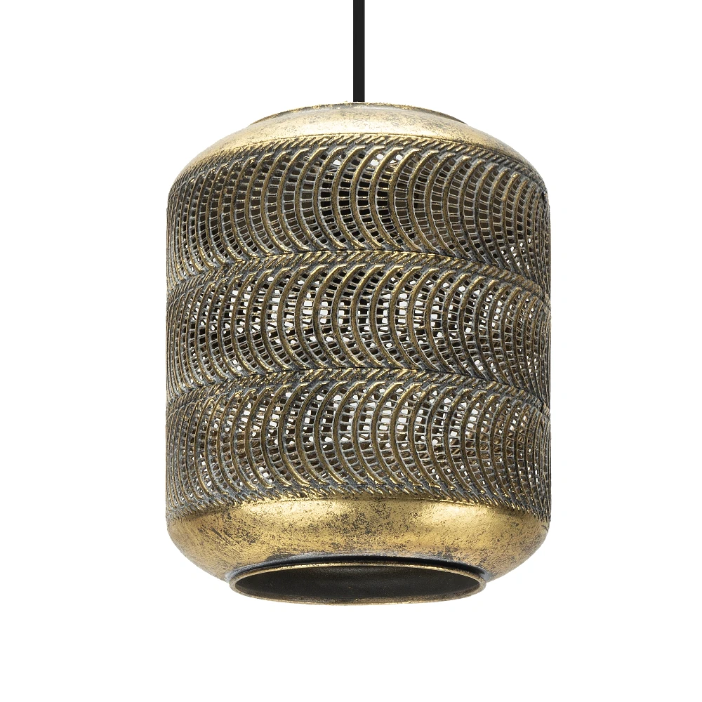 VIZELA, Lámpara colgante oro envejecido, Ø21 cm