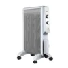ABRIGO, Radiador de mica, 1500W. Color blanco/plata