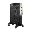 ABRIGO, Radiador de mica, 1500W. Color negro/oro
