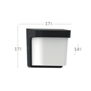 AGAR, aplique exterior, dimensiones