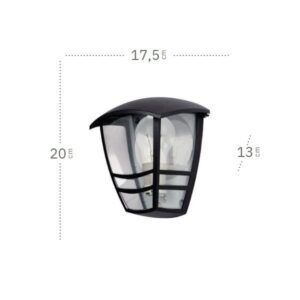 ALNILAN, aplique pared exterior, dimensiones