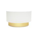 ANUSKA, Aplique de pared. Color Blanco/Oro
