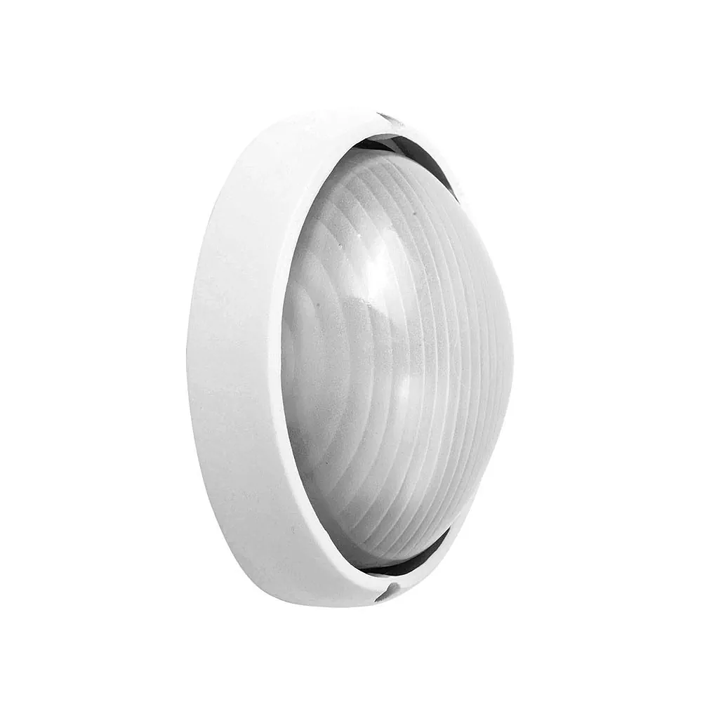 VEGA, Aplique exterior aluminio, pequeño, color blanco