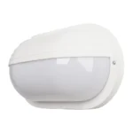 CANOPUS, Aplique exterior ovalado, grande, color blanco. IP44