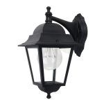 SPICA, aplique exterior aluminio, color Negro