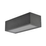 CONGA, Aplique exterior aluminio IP54, color Gris