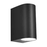 GACELA 2, Aplique exterior de pared color negro