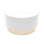 KANDY, Aplique de pared, color blanco/natural