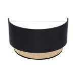 KANDY, Aplique de pared, color negro/natural