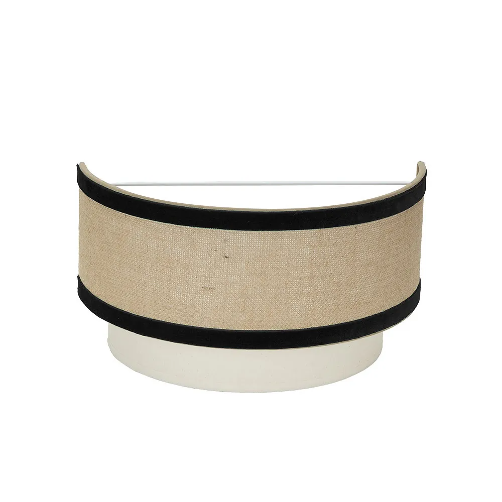 CORNALINA, Aplique de pared, color Beige/Negro