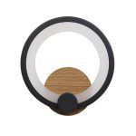 SYDNEY, Aplique led 10W, color negro madera/oscura