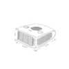ARDOR, Calefactor aire, 2000W