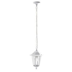 AURIGA, colgante exterior aluminio, color blanco
