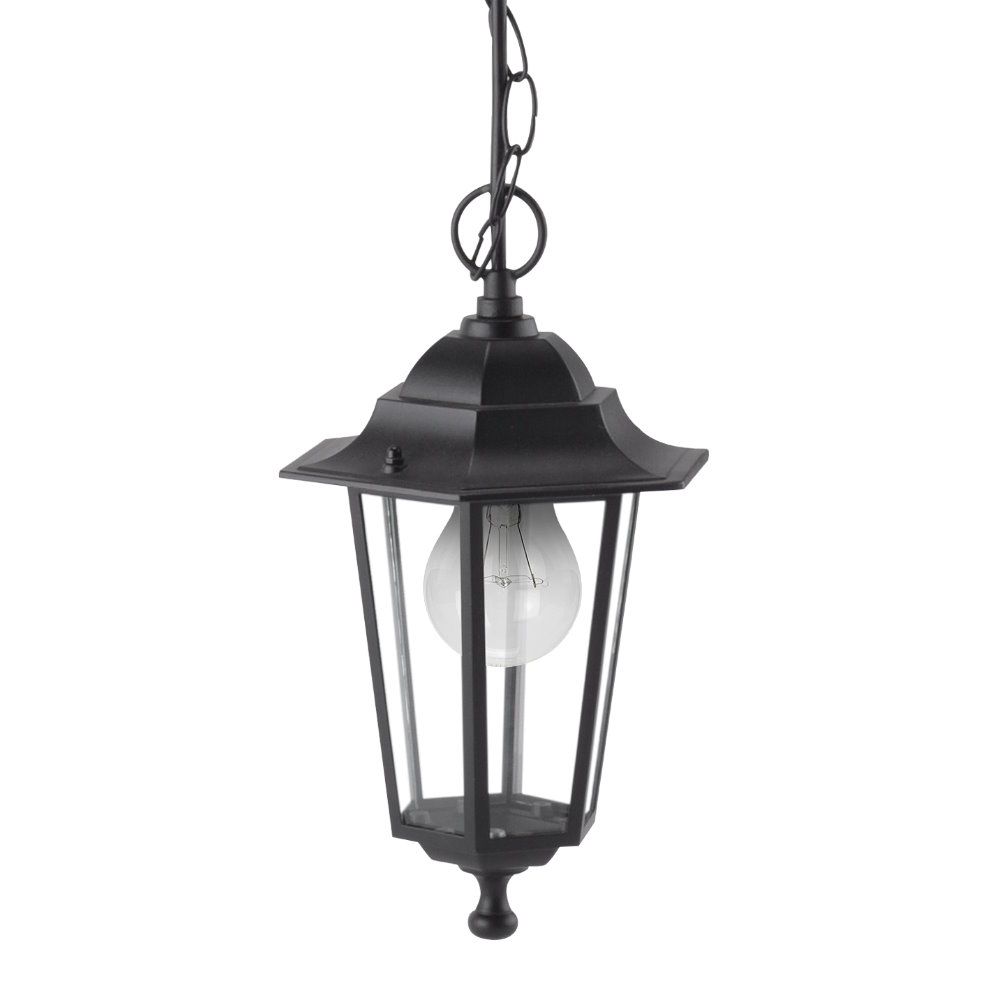 AURIGA, colgante exterior aluminio, color negro, detalle