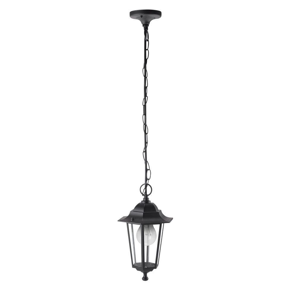 AURIGA, colgante exterior aluminio, color negro