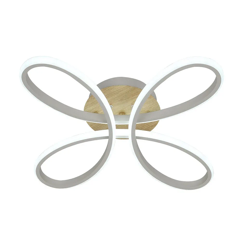 BANDEIRA, Plafón led 104W, color blanco haya