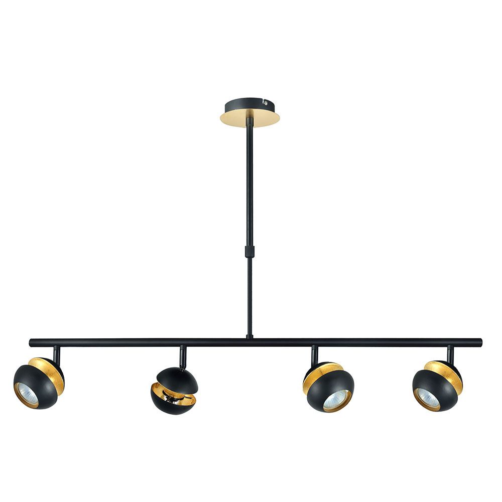 Alternative view of BEETHOVEN, Colgante 4 focos - Negro/Oro