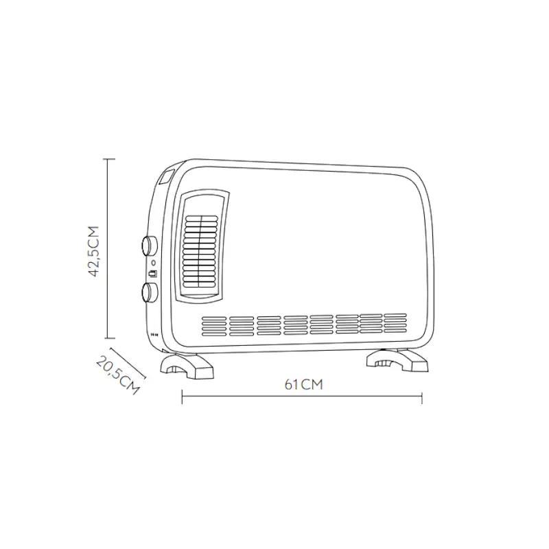 BENGALA, Convector eléctrico 2000W
