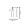 BIENESTAR DUO, Calienta camas de matrimonio 60/120W, 160x140 cm