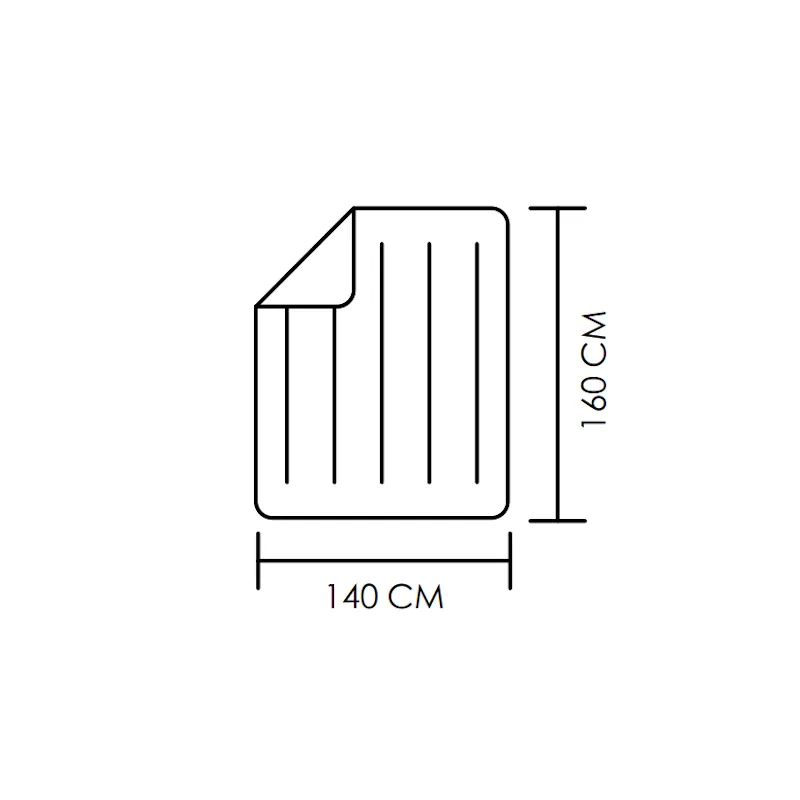 BIENESTAR DUO, Calienta camas de matrimonio 60/120W, 160x140 cm