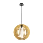 BUBINGA, Lámpara de techo en madera color natural