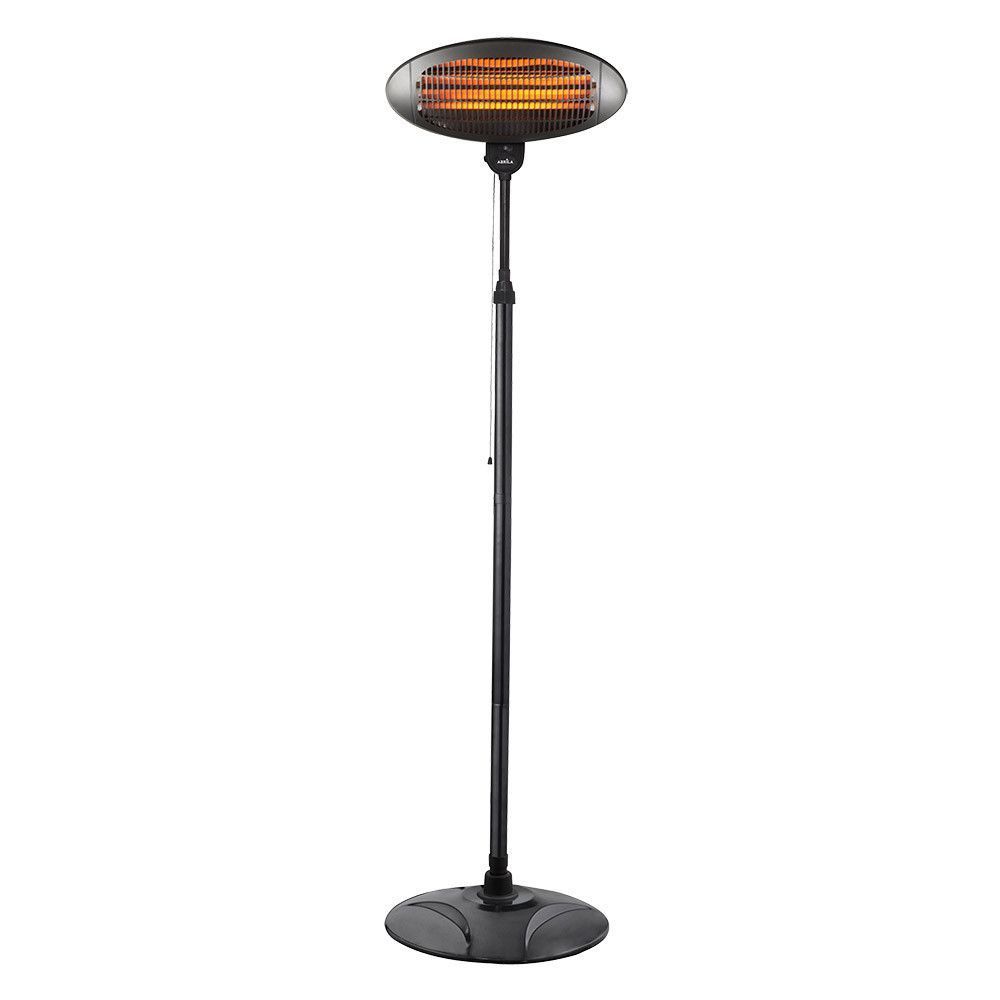 AUSTRAL, calefactor exterior de cuarzo con pie. Potencia: 650/1300/2000W, seleccionables