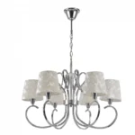 CANCÚN, Lámpara de techo, 6 brazos, color cromo