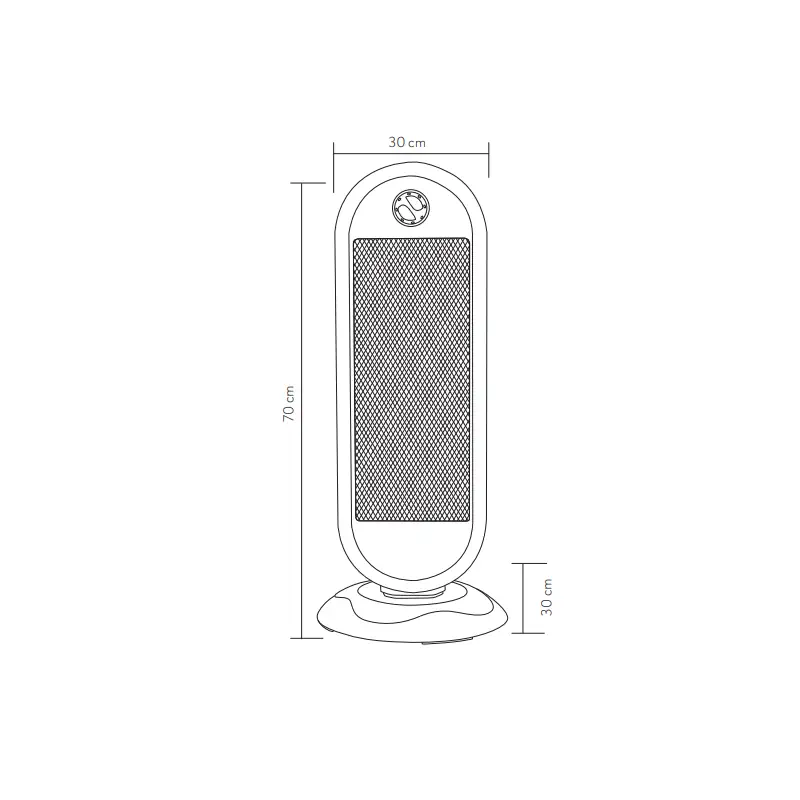 CANDENTE 3, Estufa halógena 1200W