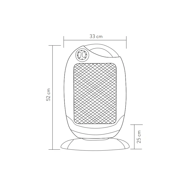 CANDENTE 4, Estufa halógena 1200W
