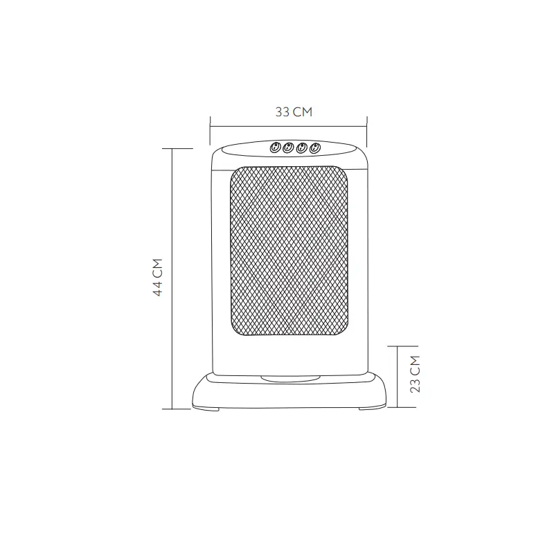 CANDENTE 5, Estufa halógena 1200W