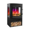 CANDOR, Chimenea eléctrica, termoventilador cerámico, 1800W