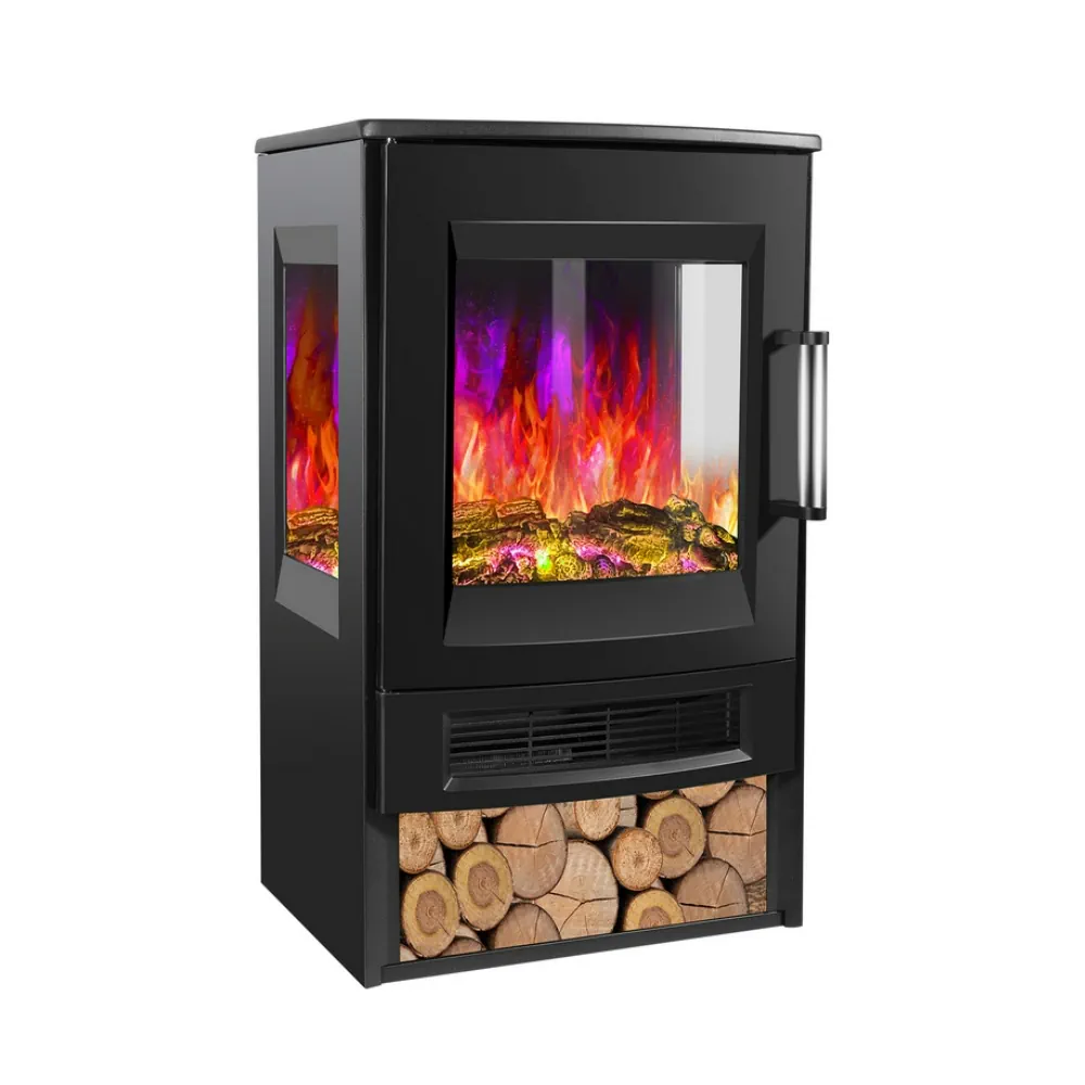CANDOR, Chimenea eléctrica, termoventilador cerámico, 1800W