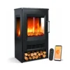 CANDOR, Chimenea eléctrica, termoventilador cerámico, 1800W