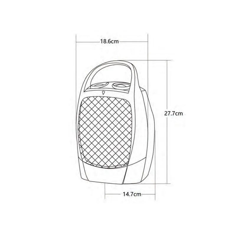 CERAMICO 2, Termoventilador cerámico 750/1500W