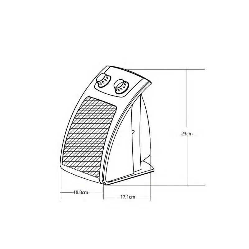 CERAMICO 4, Termoventilador de aire cerámico 1000/2000W