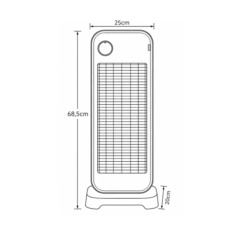 CLAYTON, Estufa carbono, 900W