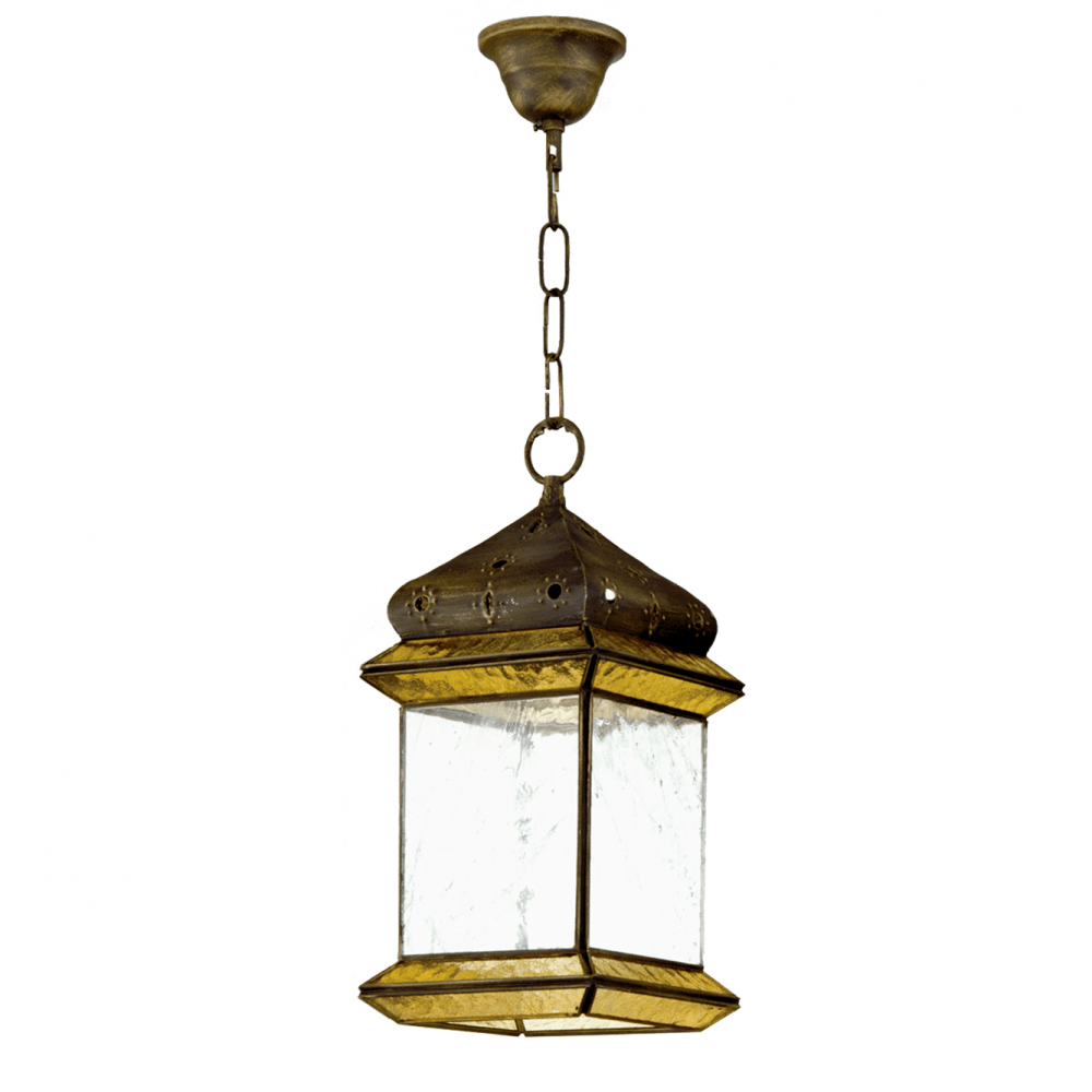 AMBARINA, colgante farol forma cuadrada