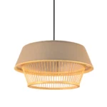 YOVANI, Colgante natural en bambú Ø46cm, detalle