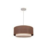 ALTEA, Colgante doble color Marrón/Beige , diámetro 50 cm