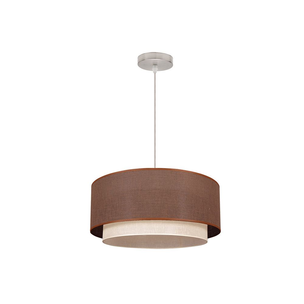 ALTEA, Colgante doble color Marrón/Beige , diámetro 50 cm